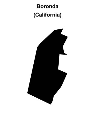 Boronda (California) boş ana hat haritası