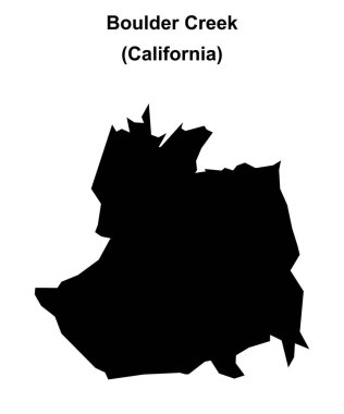 Boulder Deresi (California) boş ana hat haritası