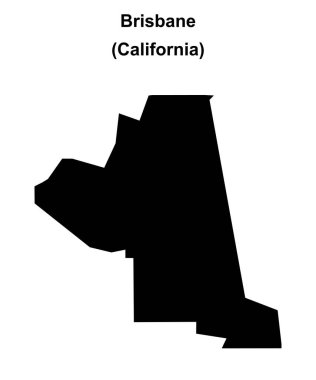 Brisbane (California) boş ana hat haritası