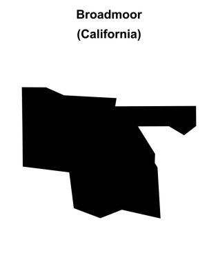 Broadmoor (California) boş ana hat haritası