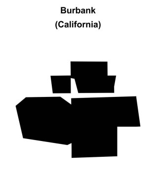 Burbank (California) boş ana hat haritası