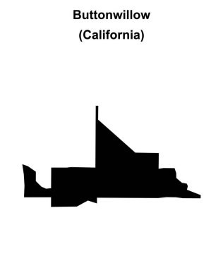 Düğme Söğüt (California) boş dış hat haritası