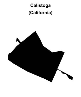 Calistoga (California) boş ana hat haritası