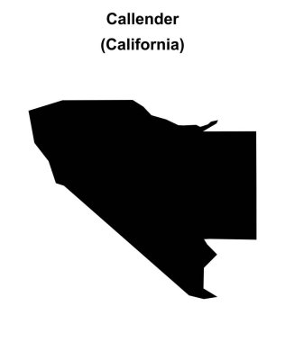 Callender (California) boş dış hat haritası