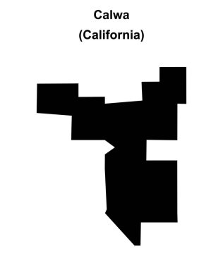 Calwa (California) boş dış hat haritası