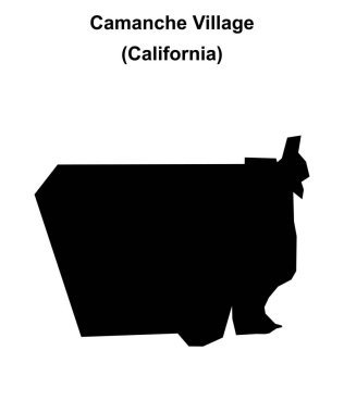 Camanche Köyü (California) boş ana hat haritası