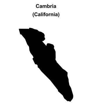 Cambria (California) boş ana hat haritası