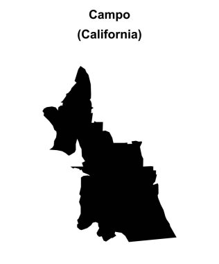 Campo (California) boş ana hat haritası