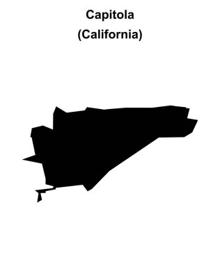 Capitola (California) boş ana hat haritası
