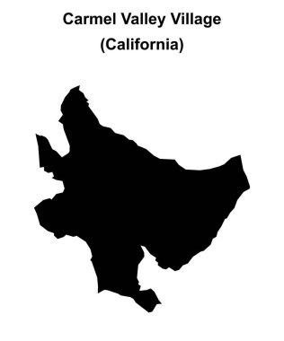 Carmel Vadisi Köyü (California) boş ana hat haritası