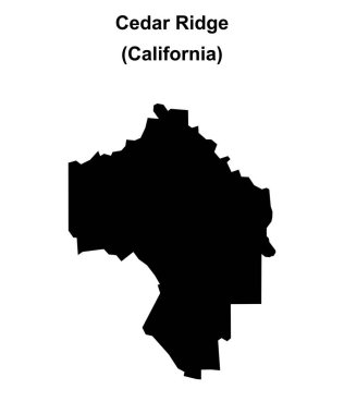 Cedar Ridge (California) boş ana hat haritası