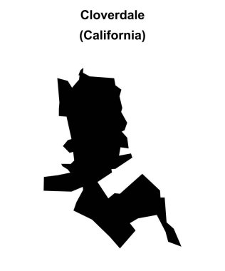 Cloverdale (California) boş ana hat haritası