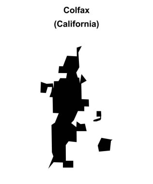 Colfax (California) boş ana hat haritası
