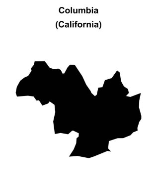 Columbia (California) boş ana hat haritası