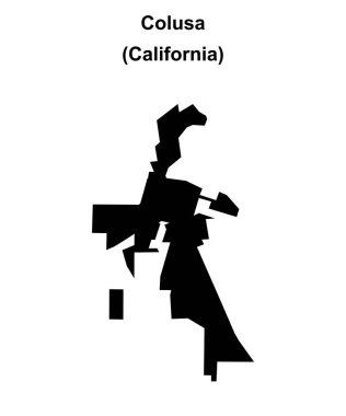 Colusa (California) boş ana hat haritası