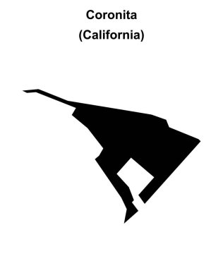 Coronita (California) boş ana hat haritası