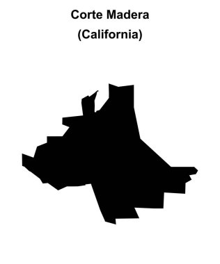 Corte Madera (California) boş ana hat haritası