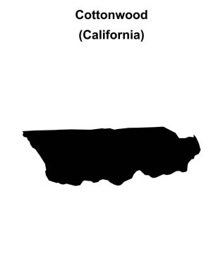 Cottonwood (California) boş ana hat haritası