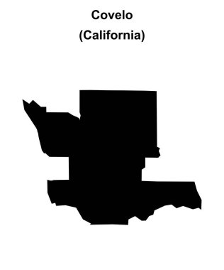 Covelo (California) boş ana hat haritası