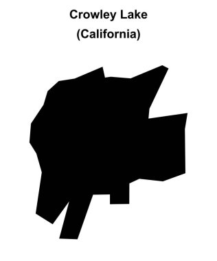 Crowley Gölü (California) boş ana hat haritası