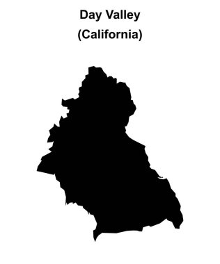 Day Valley (California) boş ana hat haritası