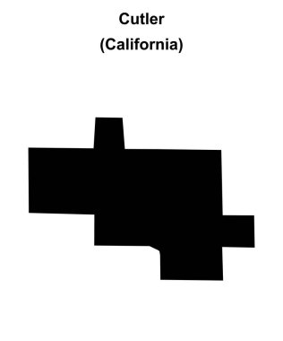 Cutler (California) boş ana hat haritası