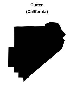 Cutten (California) boş ana hat haritası