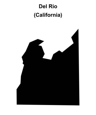 Del Rio (California) boş ana hat haritası