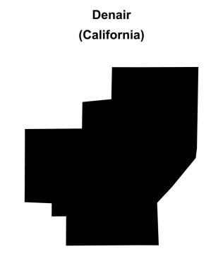 Denair (California) boş ana hat haritası