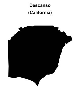 Descanso (California) boş ana hat haritası