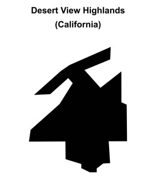 Desert View Highlands (California) boş ana hat haritası