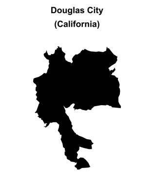 Douglas Şehri (California) boş ana hat haritası
