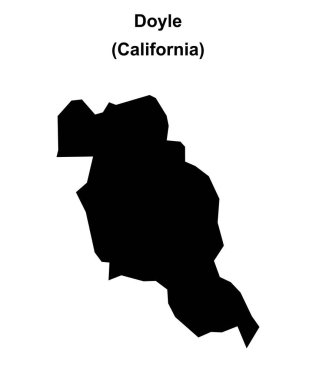 Doyle (California) boş ana hat haritası