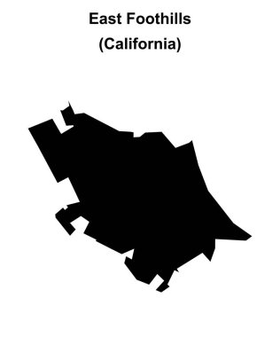 Doğu Foothills (California) boş ana hat haritası