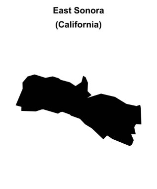 Doğu Sonora (California) boş ana hat haritası