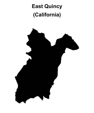 Doğu Quincy (California) boş ana hat haritası