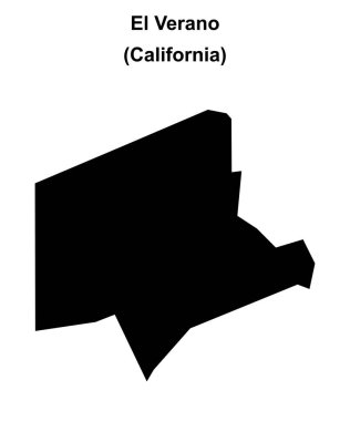 El Verano (California) boş ana hat haritası