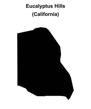 Okaliptüs Tepeleri (California) boş ana hat haritası