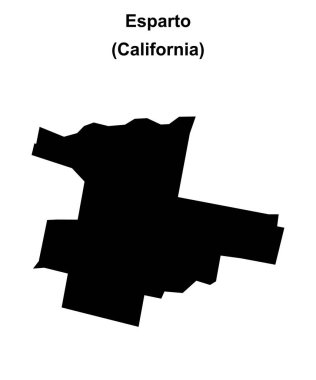 Esparto (California) boş ana hat haritası