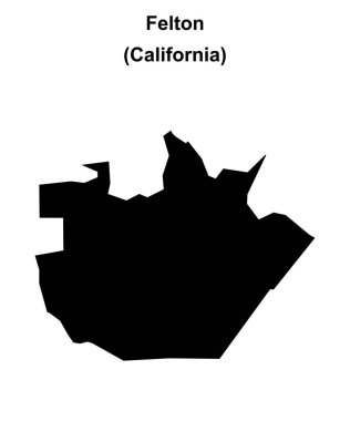 Felton (California) boş ana hat haritası