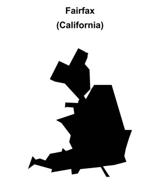 Fairfax (California) boş ana hat haritası