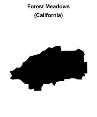 Forest Meadows (California) boş ana hat haritası
