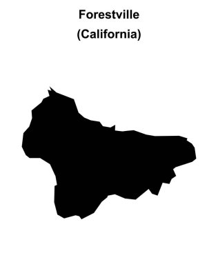Forestville (California) boş ana hat haritası
