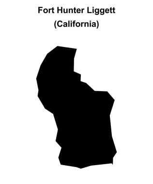 Fort Hunter Liggett (California) boş ana hat haritası