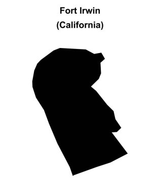 Fort lrwin (California) boş ana hat haritası