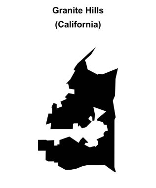 Granite Hills (California) boş ana hat haritası