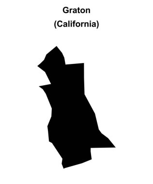 Graton (California) boş dış hat haritası