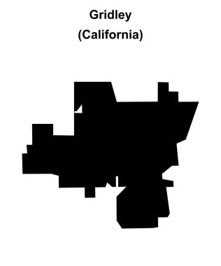 Gridley (California) boş ana hat haritası