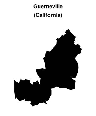 Guerneville (California) boş ana hat haritası