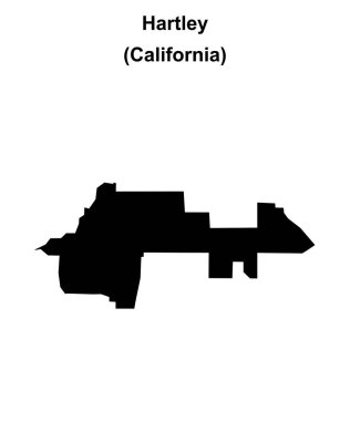 Hartley (California) boş ana hat haritası
